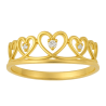 Anel Ouro 18K Bicolor Travessado