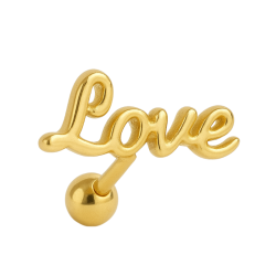 Piercing Ouro 18K love