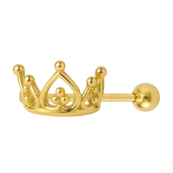 Piercing Ouro 18K Com Coroa...