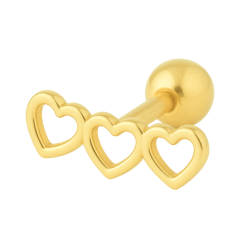 Piercing Ouro 18K 3 Mini...
