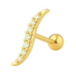Piercing Ouro 18K Cravejado...