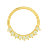 Piercing Ouro 18K Argola Cravejada Com Zircônia