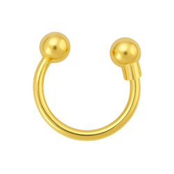Piercing Ouro 18K Ferradura...