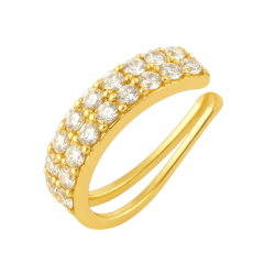 Piercing Ouro 18K Cravejado...