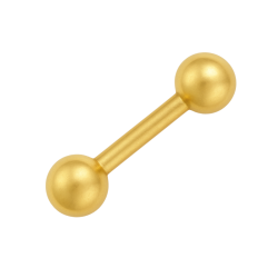 Piercing Ouro 18K Reto 8mm...