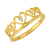 Anel Ouro 18K Bicolor Travessado