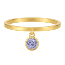 Anel Ouro 18K Com Zircônia...