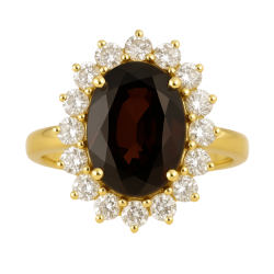 Anel Ouro 18K Granada Com...