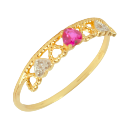 Anel Ouro 18K Coroa De...