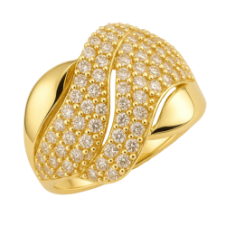Anel Ouro 18K Fluído