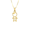 Pingente Ouro 18K Menino Vazado