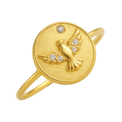 Anel Ouro 18K Espírito...