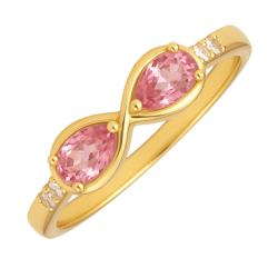 Anel Ouro 18K Infinito Com...