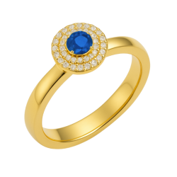 Anel Ouro 18K Redondo Com...
