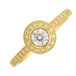 Anel Ouro 18K Redondo Com...