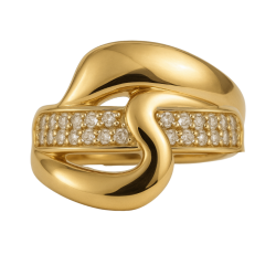 Anel Ouro 18K Sunday Com...