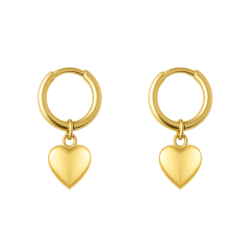 Brinco Ouro 18K Base lisa...