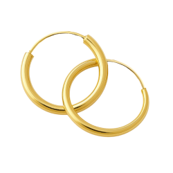 Brinco Ouro 18K Argola...