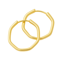 Brinco Ouro 18K Argola...