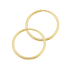 Brinco Ouro 18K Argola...
