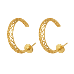 Brinco Ouro 18K Argola...