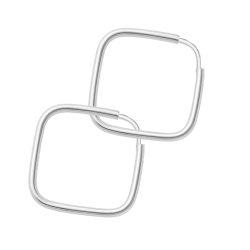 Brinco Ouro Branco 18K...