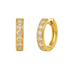 Brinco Ouro 18K Argolinha...