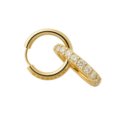Brinco Ouro 18K Argolinha...