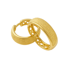 Brinco Ouro 18K Argolinha...