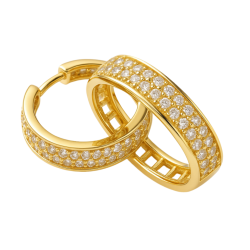 Brinco Ouro 18K Argolinha...