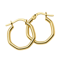 Brinco Ouro 18K Argola...