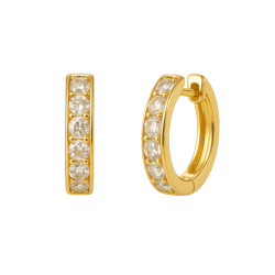 Brinco Ouro 18K Argolinha...