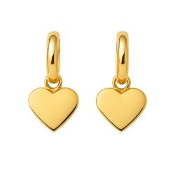 Brinco Ouro 18K Base lisa...