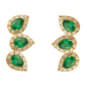 BR.AU.AMA.6 GOTA ZIRCONIA VERDE E BRANCA