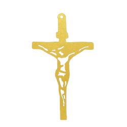 Pingente Ouro 18K Cruz Laser