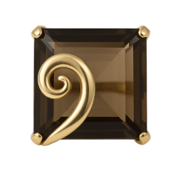 Anel Ouro 18K Com Quartzo