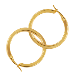 Brinco Ouro 18K Argola Fio...