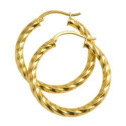 Brinco Ouro 18K Argola Fio...