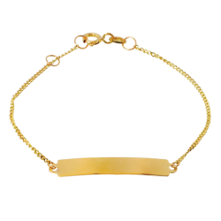 Pulseira Ouro 18K Chapa...