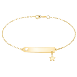 Pulseira Ouro 18K Chapa...