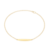 Pulseira Ouro 18K Infantil Chapa Oval Cartier