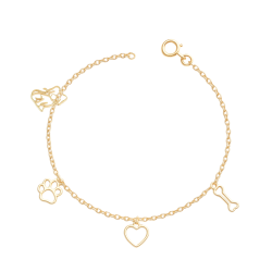 Pulseira Ouro 18K Pet...