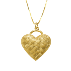 Pingente Ouro 18K Coração...
