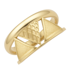 Anel Ouro 18K Três...