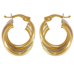 Brinco Ouro 18K Argola...
