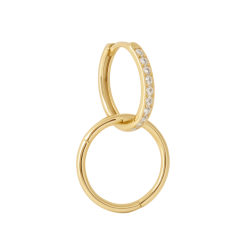Brinco Ouro 18K Argolinha...