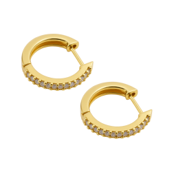 Brinco Ouro 18K Argolinha...