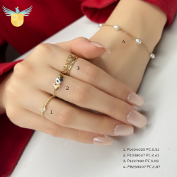 ANEL DE OURO 18K CORACOES ZIRCONIA PROMO