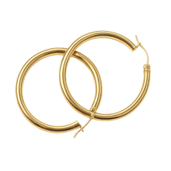 Brinco Ouro 18K Argola...