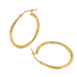 Brinco Ouro 18K Argola...